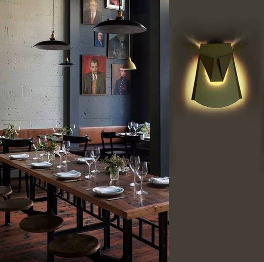 Настенный светильник, БРА GOKER 38*35, черный, металл, LED.