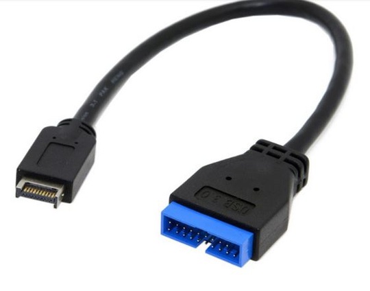Кабель Type-E 3.1 - USB 20Pin (0.3 м)