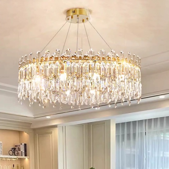 Люстра подвесная, бронза, кристалл, MELISSA 100*31 металл, E14.