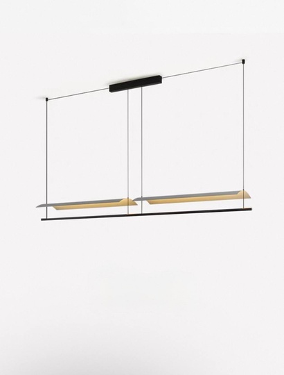 Люстра черная, белая Avelor, металл, 118*13 см, светодиодная, LED