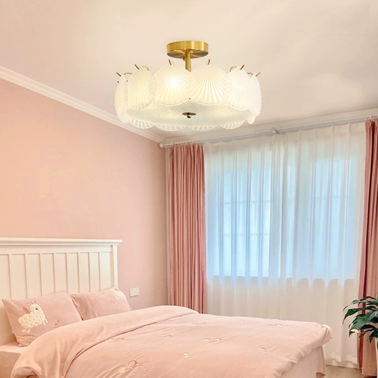 Люстра подвесная, медный, стекло, MURMURING 60*23, металл, E14.