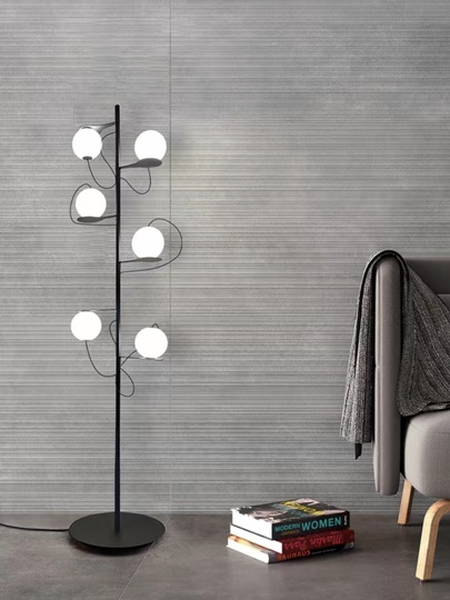 Напольный светильник MAI HE MAI черный 6 плафонов Milan Iluminacion, LED, 15 Вт