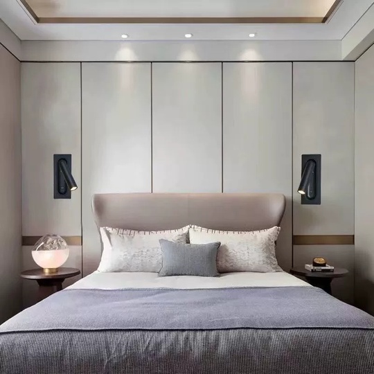 Настенный светильник EDGAR, Бра 7*17, черный, металл, LED.