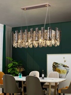 Люстра подвесная AKCA 80*22 дымчатый, стекло, металл, Е14.