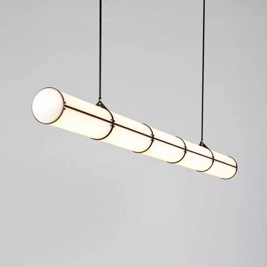 Светильник подвесной, черный, Elurix, металл, 210*10 см, светодиодная, LED