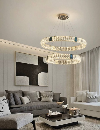 Люстра подвесная CAGDAS 160*150 бронза, кристалл, металл, LED.