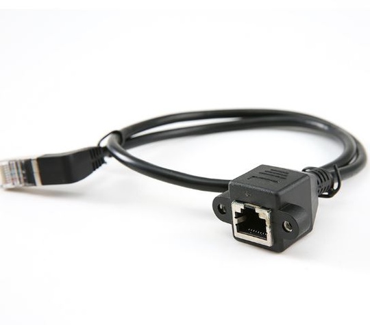 Кабель RJ45 AM - RJ45 AF Cat.5 90 гр(1 м)