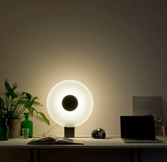 Настольная лампа SUN 30*39 металл черный, стекло