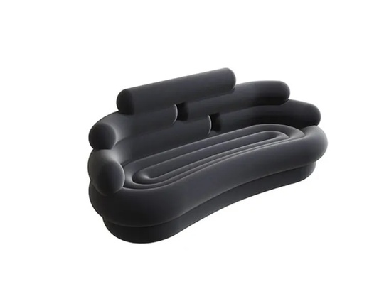 Прямой диван темно-серый Seymours, ткань, 150*82*82 см