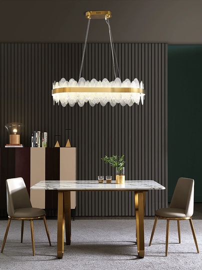 Люстра подвесная, медный, стекло, ARTISTIC 80*15, металл, LED.