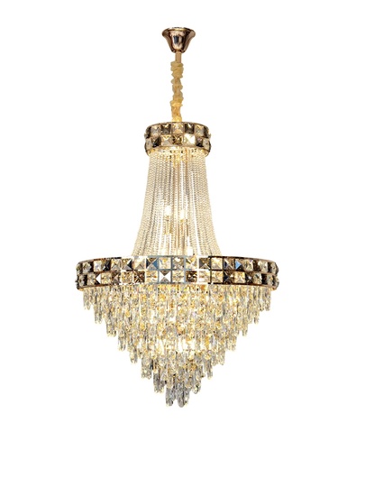 Люстра подвесная, золото, кристалл, TYLER 150*220 металл, E14.