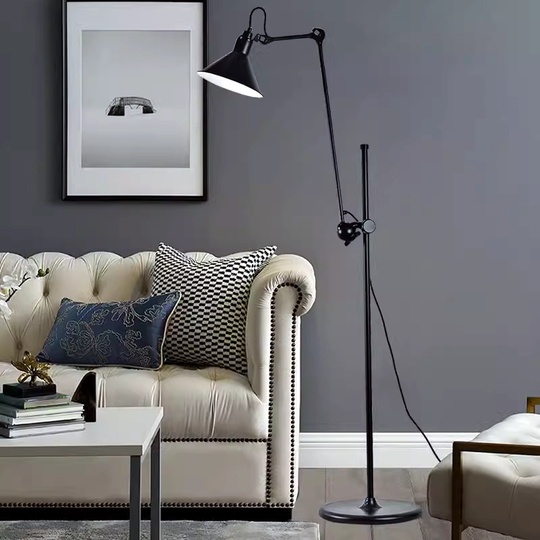 Торшер черный Aurelix, 50*160 см, LED, E27, металл, 10 Вт