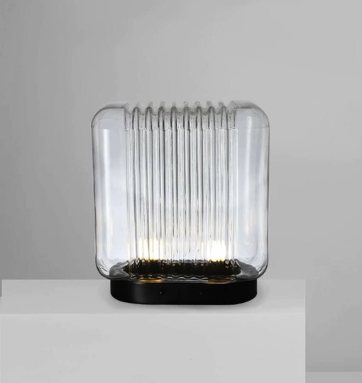 Настольная лампа ICE 35*35, стекло, ясный свет