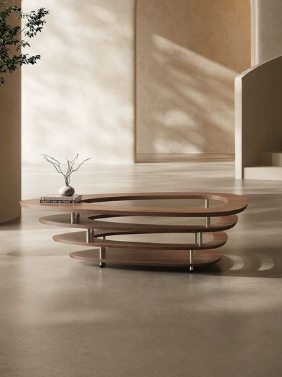 Итальянский дизайнерский журнальный стол Buteo, в средневековом стиле, 150х84х33 см