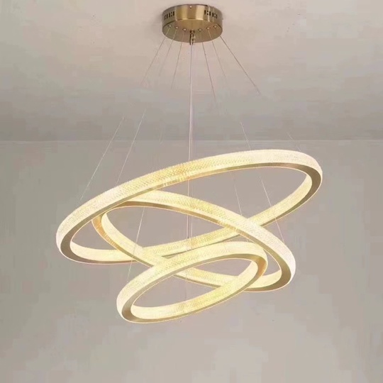 Люстра подвесная, медь, ПММА, GUS 80*60*40 металл, LED.