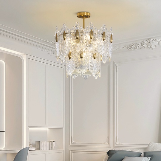 Люстра подвесная, медный, стекло, CHIMES 60*23, металл, E14.