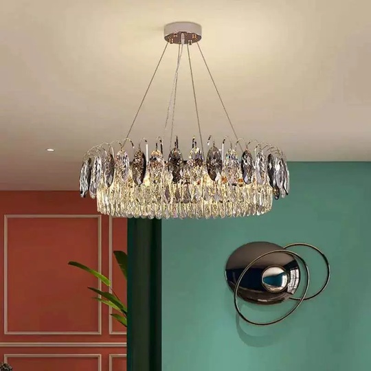 Подвесной светильник BURAK 60*20, золотой, кристалл, металл,  LED.