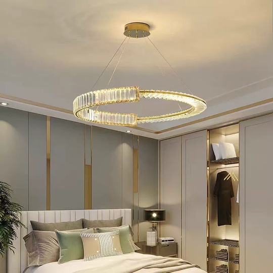 Люстра подвесная, медный, кристалл, AYSIN 40*80, металл, LED.