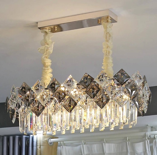 Люстра ERBAY 80*28 золото, стекло, металл, Е14.