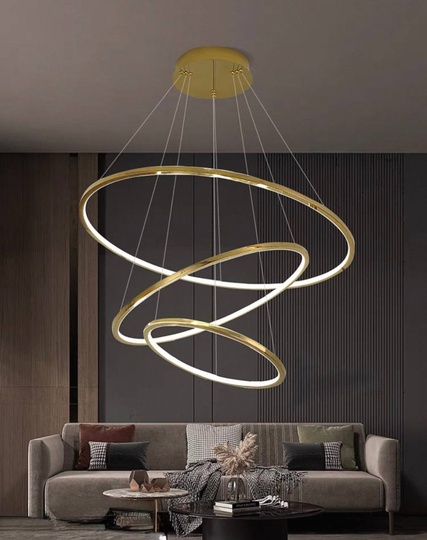 Люстра подвесная, медь, ПММА, NEAL 60*80*100 металл, LED.