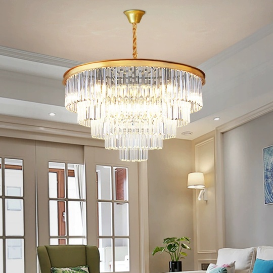 Люстра подвесная, золото, стекло, AYCA 60*36, металл, E14.