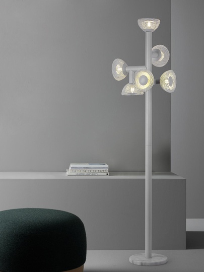 Напольный светильник белый Indigo Canto, G9, 25 Вт