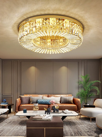 Люстра подвесная, золотой, кристалл, SOPHISTICATED 95*20, металл, LED.