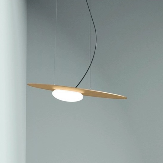 Люстра золотая Avexo, металл, стекло 48*1.5 см, светодиодная, LED