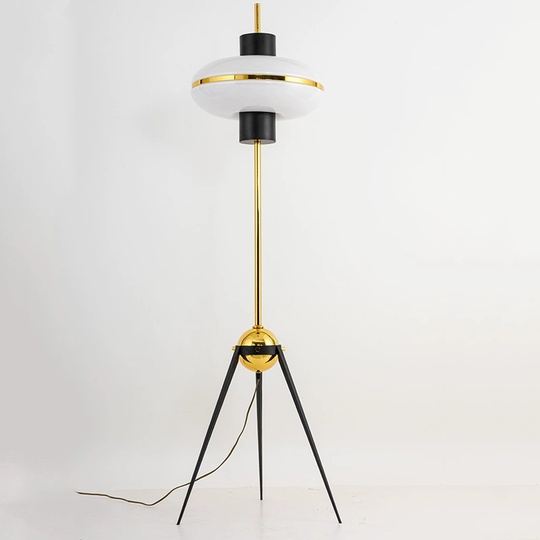 Торшер золото, белый, Modern, 45*45*165 см, LED, металл, 10 Вт