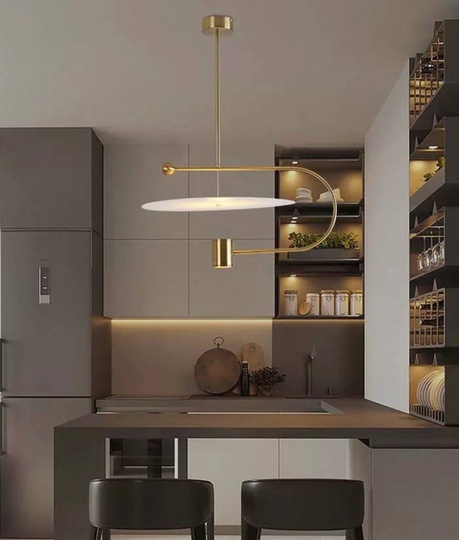 Светильник подвесной, бронза, Ellevap, металл, 60*30 см, LED