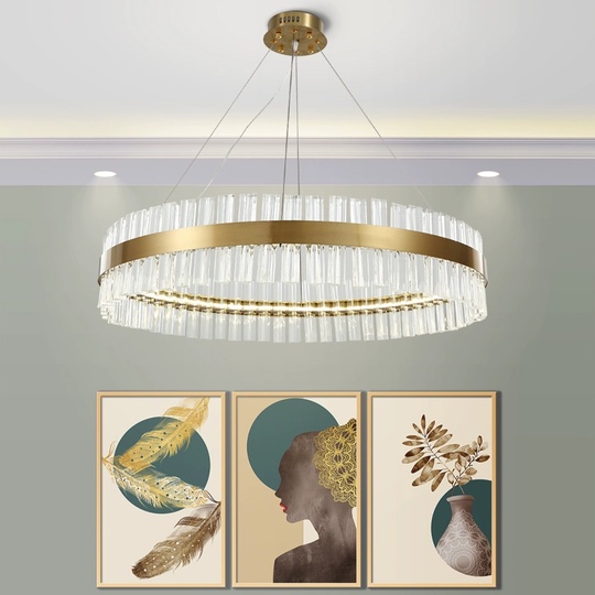 Люстра подвесная, медный, стекло, DECORATIVE 100*18, металл, LED.