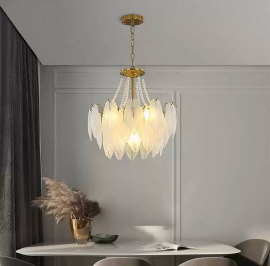 Люстра подвесная, медный, стекло, AMARYLLIS 60*32, металл, E14.