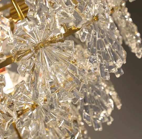 Настенный светильник, БРА ZAC 30*30, медный, прозрачный, стекло, металл, Е14.