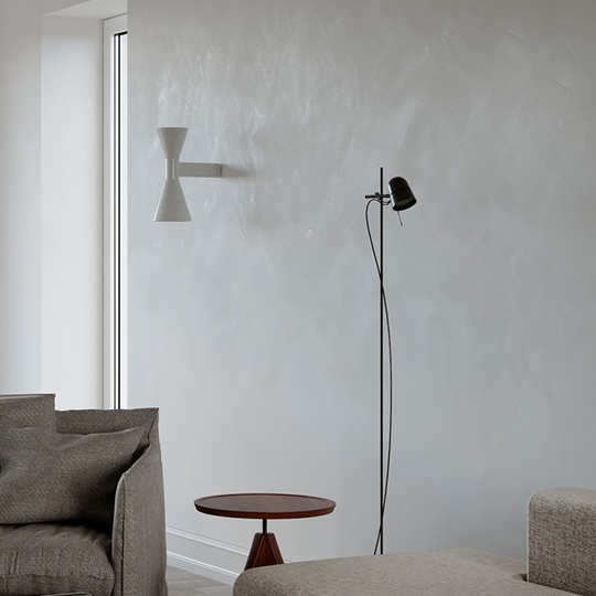 Напольный светильник черный COUNTER BALANCE, E14, 5 Вт