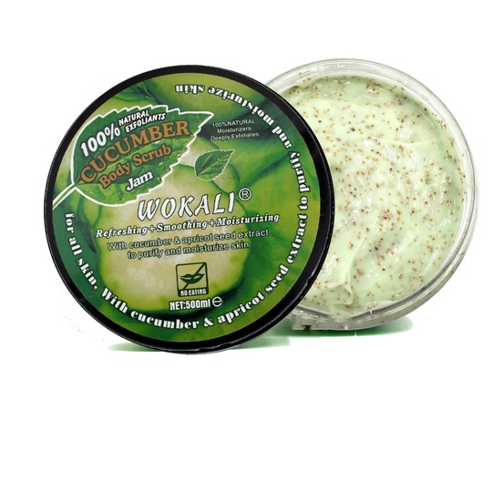 Скраб для тела Wokali с экстрактом огурца 500 мл