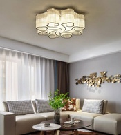 Люстра подвесная, хром, ПММА, KASIA 100*24, металл, E14.