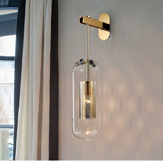 Настенный светильник DANNY, бра 27*56, бронза, металл, Е14.