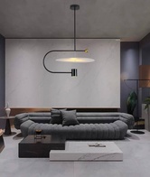 Светильник подвесной, черный, Orvexa, металл, 90*38 см, LED