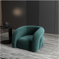 Зеленое кресло. Кресло мягкое зеленое из ворсовой ткани, 1 шт., 88х84х70 см