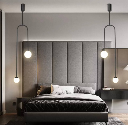 Светильник потолочный, черный, Elirvo, металл, 23*150 см, G9