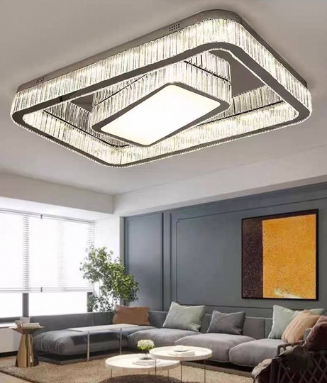 Потолочный светильник, золото, кристалл, KYLE 115*75*14 металл, LED.