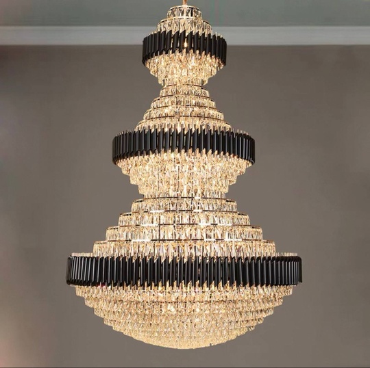 Люстра подвесная, золото, хрусталь, BUSTER  120*190 металл, E14.