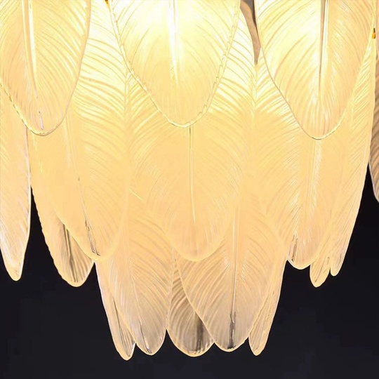 Люстра подвесная FADIME 45*38 золото, стекло, металл, Е14.