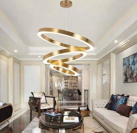 Люстра подвесная, медь, ПММА, IRON 60*80*100 металл, LED.