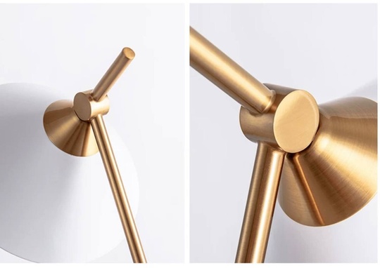 Настольная лампа FRADDY 25*53, античная бронза, мрамор, металл