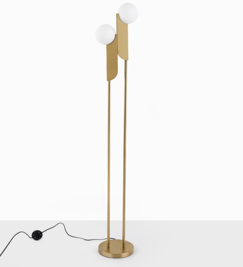 Напольный светильник золотой West Bower, E27, 30 Вт