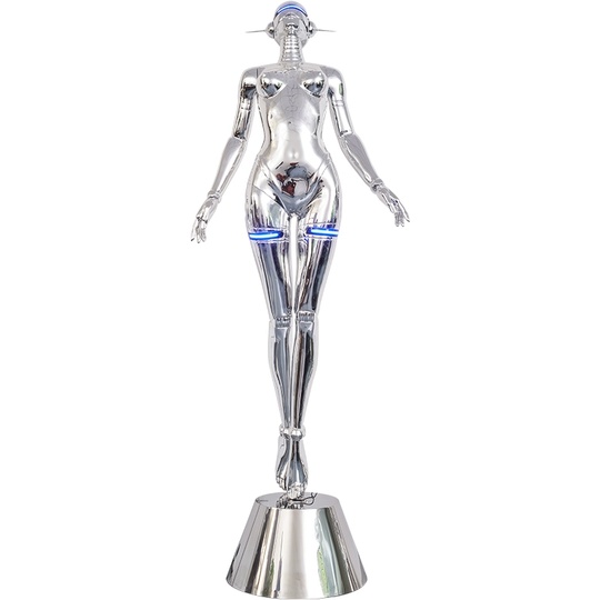 Торшер Cyberwomen хром 73*50*180 см, LED, кнопка, смола, стекловолокно, 24 Вт