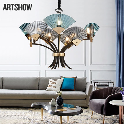 Дизайнерский светильник медь 78*60 см, LED, E14, медь, хрусталь