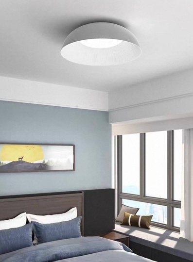 Потолочный светильник белый Elythar, металл, 45*13 см, светодиодная, LED