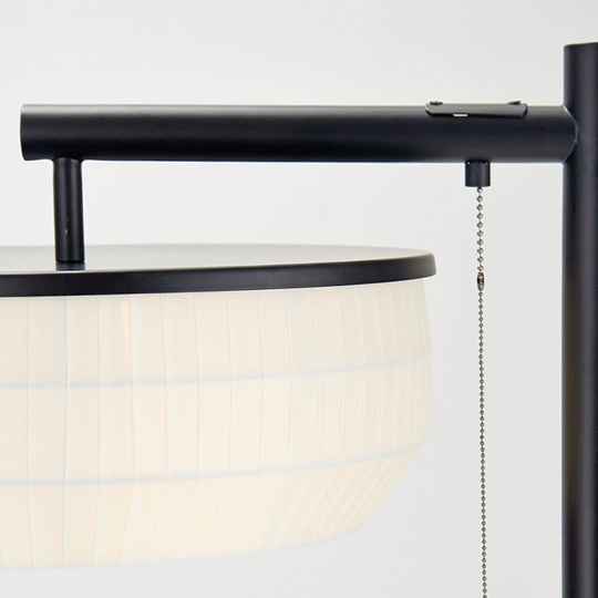 Торшер, черный, белый Choose 38*170, светодиодный, E27, металл, ткань